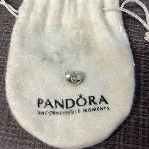 Pandora Heart Charm with Gems